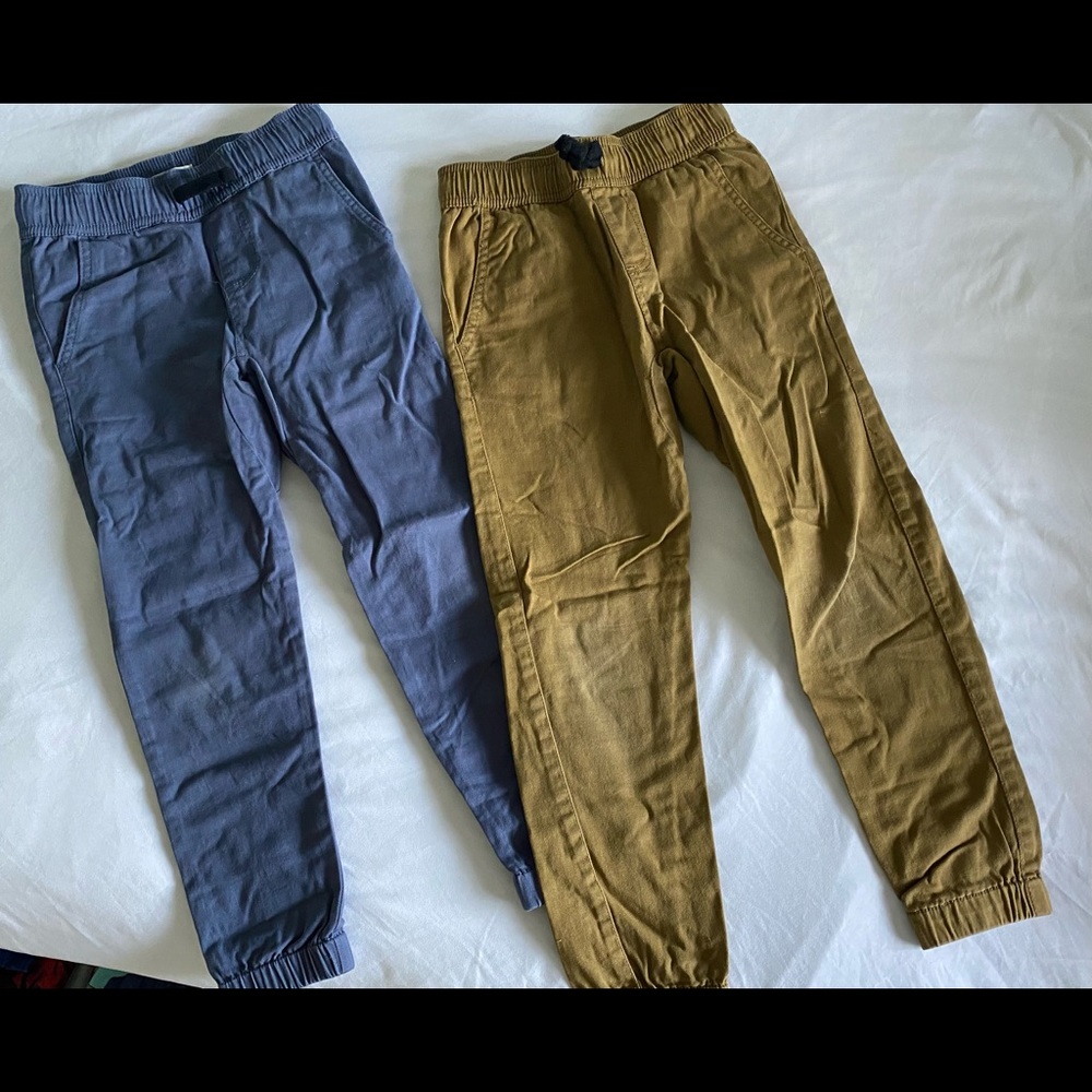 2 pairs of Tucker + Tate boys woven joggers - sz 6